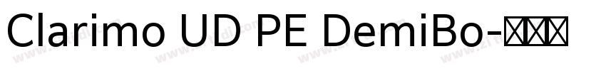 Clarimo UD PE DemiBo字体转换